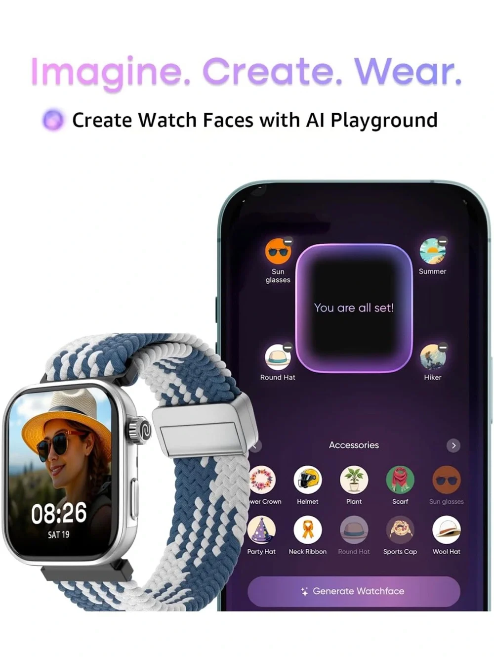 Smartwatch Noise ColorFit Jet Black Stainless Steel Pro 6 Smart Watch AMOLED FC1